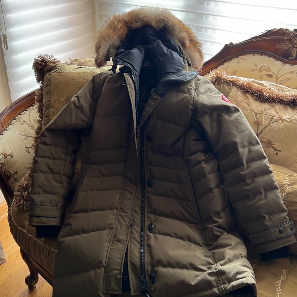 Canada Goose long coat army green